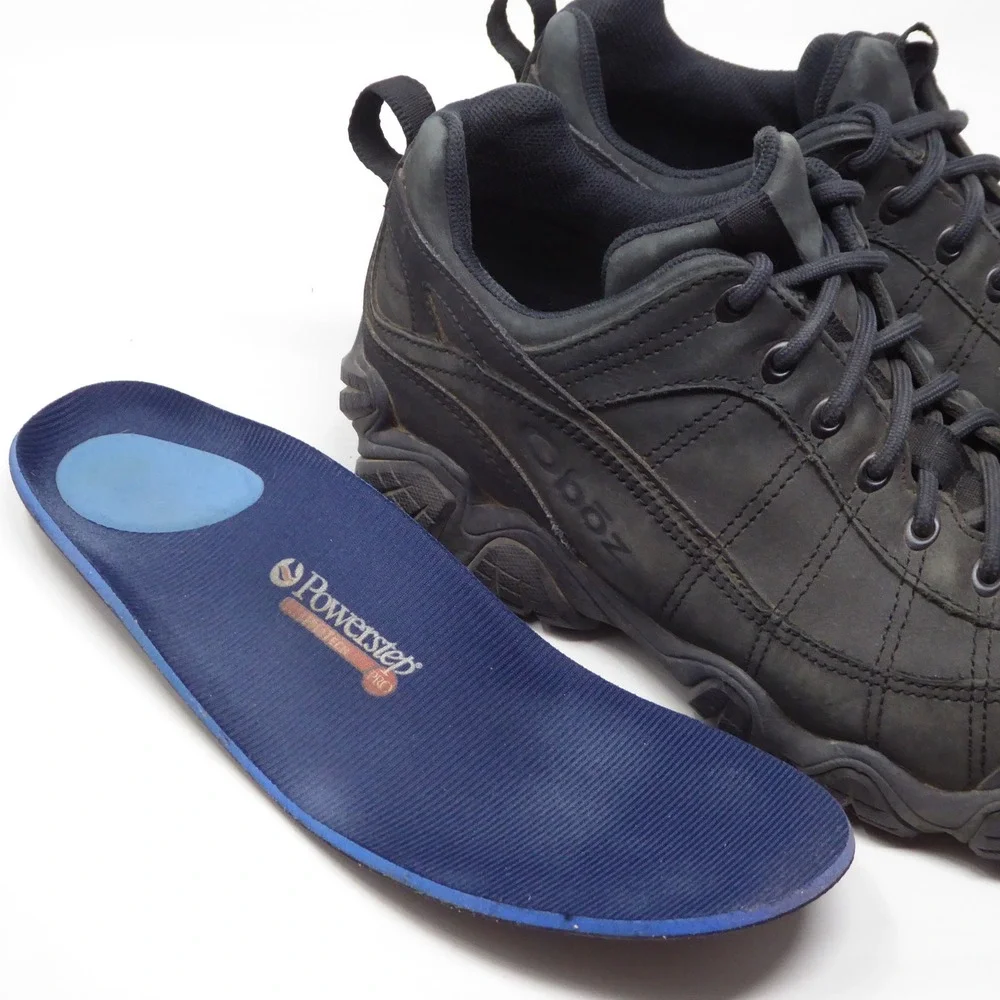Oboz Mens Firebrand II Hiking Shoes Black Nubuck Leather 10.5